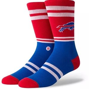 NWT Stance x NFL Buffalo Bills BILLS LOGO CREW Socks Size L 9-13